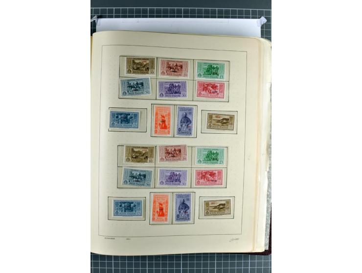 1912/45, postfrische, ungebrauchte und gestempelte Sammlung, dabei auch Ägäische Inseln und Fiume, mit vielen besseren Ausgab