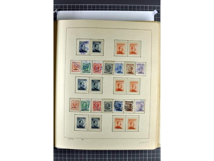 1912/45, postfrische, ungebrauchte und gestempelte Sammlung, dabei auch Ägäische Inseln und Fiume, mit vielen besseren Ausgab
