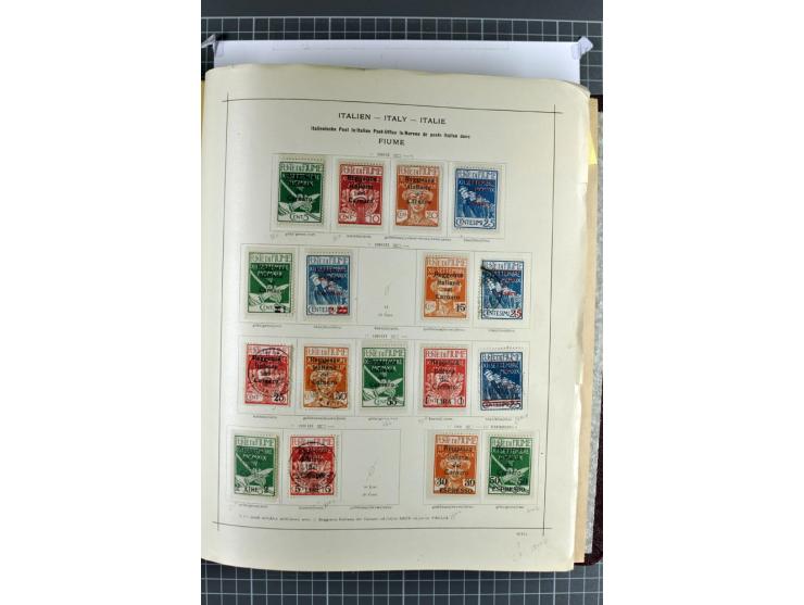 1912/45, postfrische, ungebrauchte und gestempelte Sammlung, dabei auch Ägäische Inseln und Fiume, mit vielen besseren Ausgab