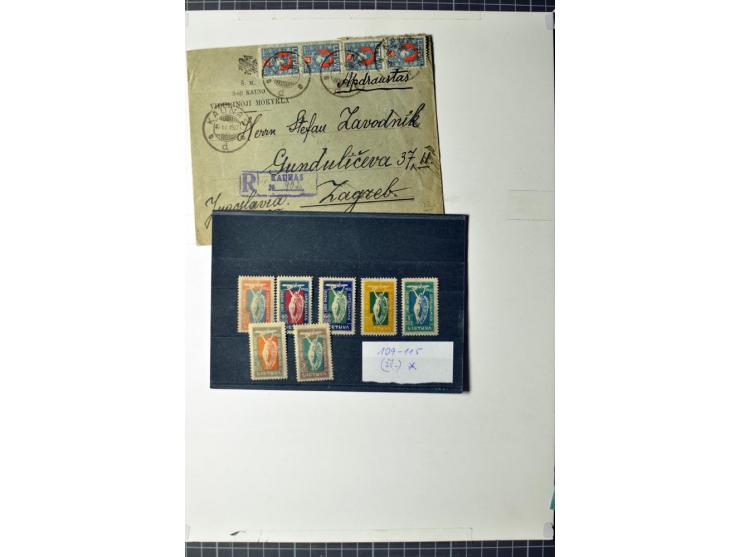 1887/1944, ca. 100 Briefe, Karten und Ganzsachenkarten, dabei Zensuren, R-Briefe, Paketkarten Ostland, interessante Frankatur