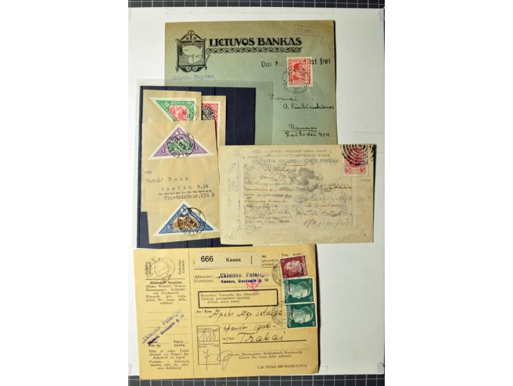 1887/1944, ca. 100 Briefe, Karten und Ganzsachenkarten, dabei Zensuren, R-Briefe, Paketkarten Ostland, interessante Frankatur