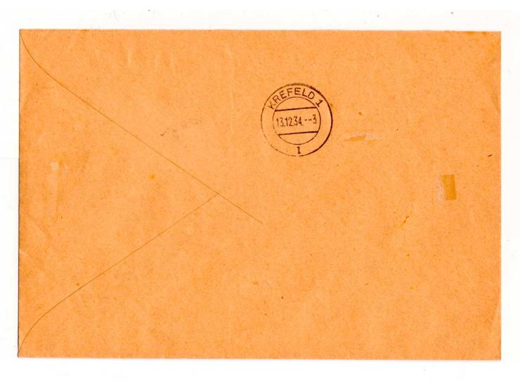 1932/34, Mi.-Nr. 245-49, 252-56 und 259-64 auf 3 Satz-R-Briefen nach Krefeld mit Ankunftsstempeln (Prifix 1.225,-)