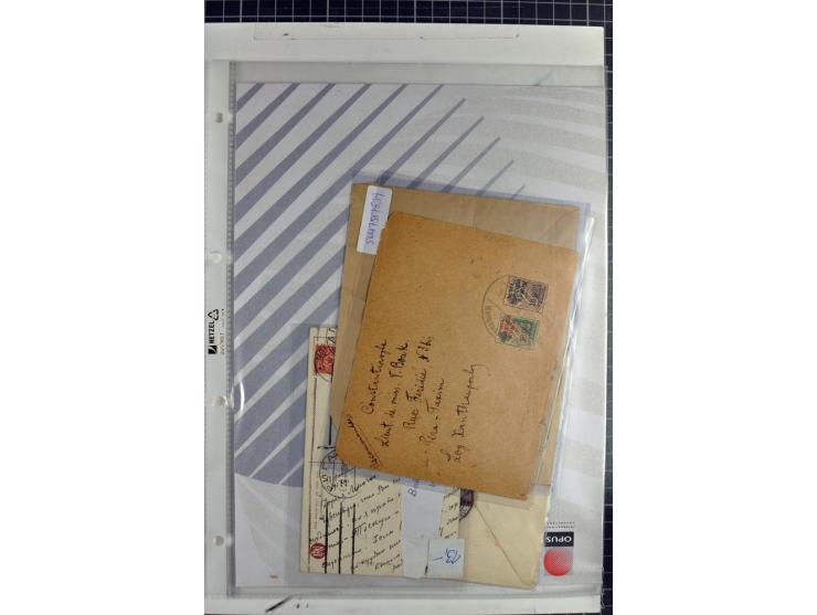 1917/23, umfangreiche Sammlung Auslandspost mit über 150 Briefen und Karten, dabei u.a. Postsparmarken, Kopeken-Aufwertungen,