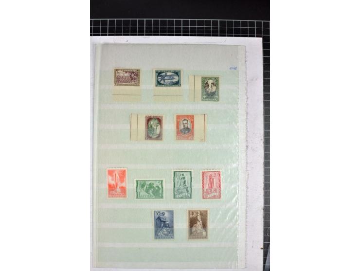 1863/1923, umfangreiche ungebrauchte/postfrische und gestempelte Sammlung mit einigen Briefen, dabei Gebührenmarken, Wenden, 