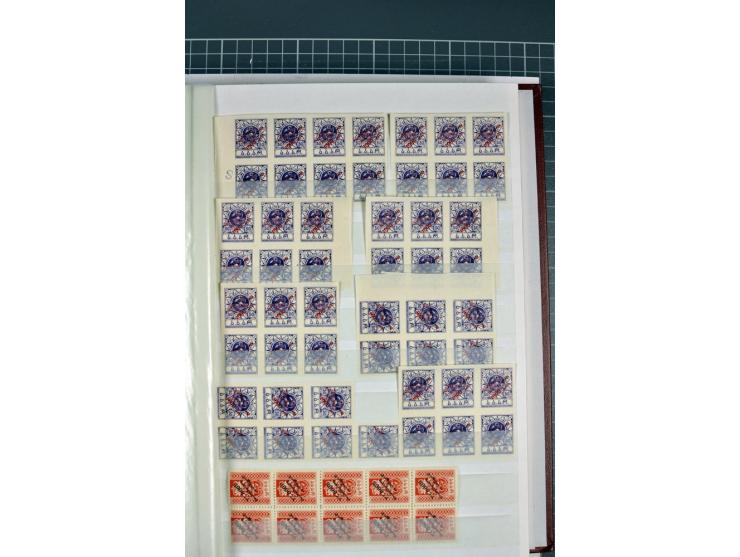 1863/1923, umfangreiche ungebrauchte/postfrische und gestempelte Sammlung mit einigen Briefen, dabei Gebührenmarken, Wenden, 