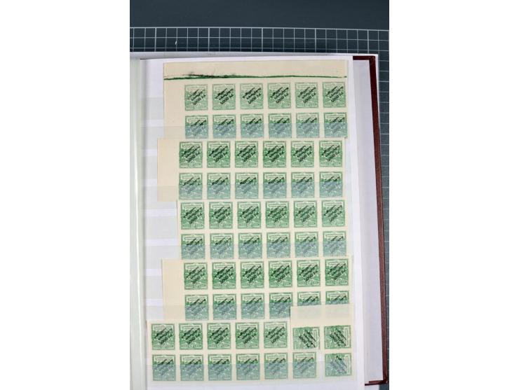1863/1923, umfangreiche ungebrauchte/postfrische und gestempelte Sammlung mit einigen Briefen, dabei Gebührenmarken, Wenden, 