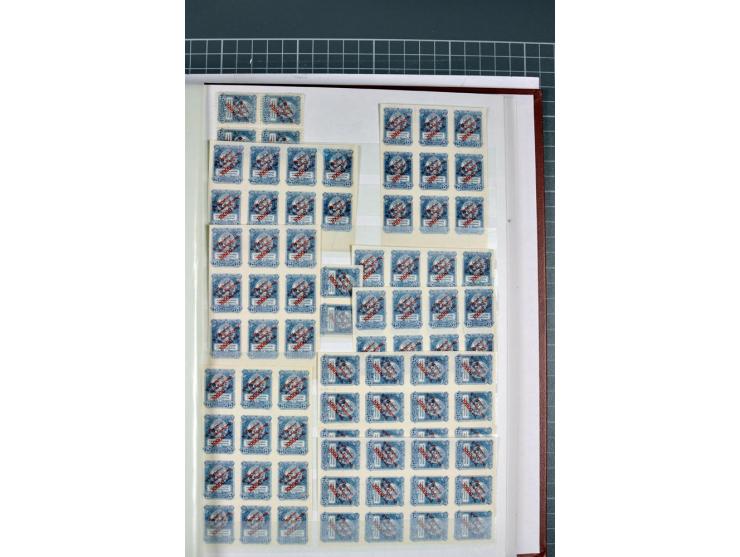 1863/1923, umfangreiche ungebrauchte/postfrische und gestempelte Sammlung mit einigen Briefen, dabei Gebührenmarken, Wenden, 