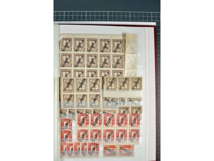 1863/1923, umfangreiche ungebrauchte/postfrische und gestempelte Sammlung mit einigen Briefen, dabei Gebührenmarken, Wenden, 