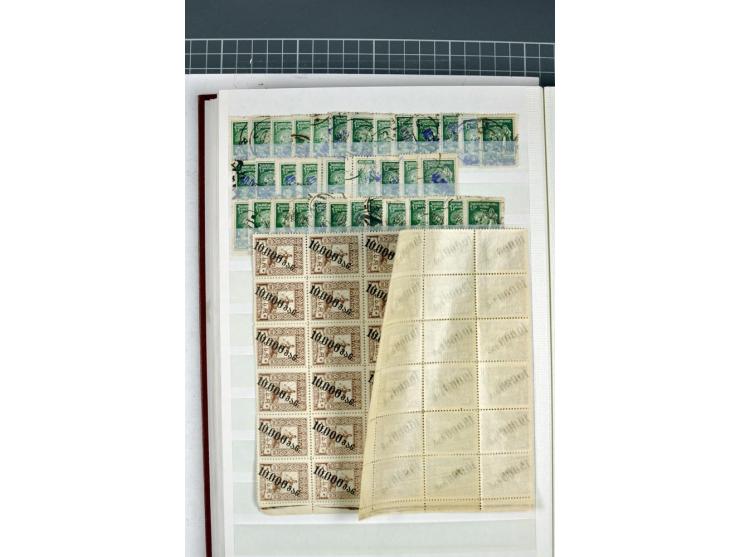 1863/1923, umfangreiche ungebrauchte/postfrische und gestempelte Sammlung mit einigen Briefen, dabei Gebührenmarken, Wenden, 