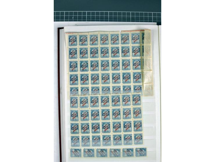 1863/1923, umfangreiche ungebrauchte/postfrische und gestempelte Sammlung mit einigen Briefen, dabei Gebührenmarken, Wenden, 