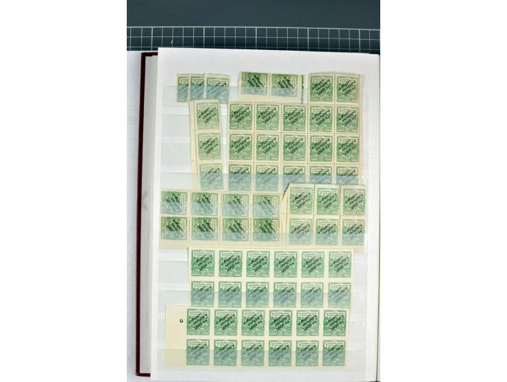 1863/1923, umfangreiche ungebrauchte/postfrische und gestempelte Sammlung mit einigen Briefen, dabei Gebührenmarken, Wenden, 