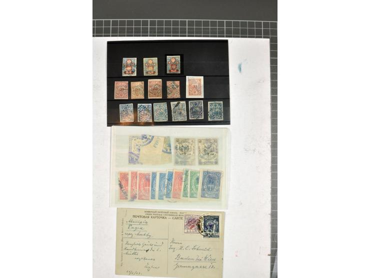 1863/1923, umfangreiche ungebrauchte/postfrische und gestempelte Sammlung mit einigen Briefen, dabei Gebührenmarken, Wenden, 