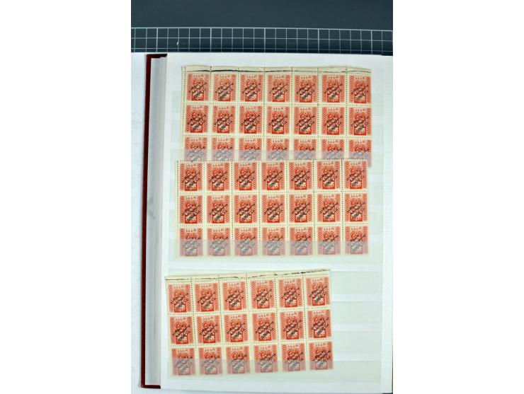 1863/1923, umfangreiche ungebrauchte/postfrische und gestempelte Sammlung mit einigen Briefen, dabei Gebührenmarken, Wenden, 
