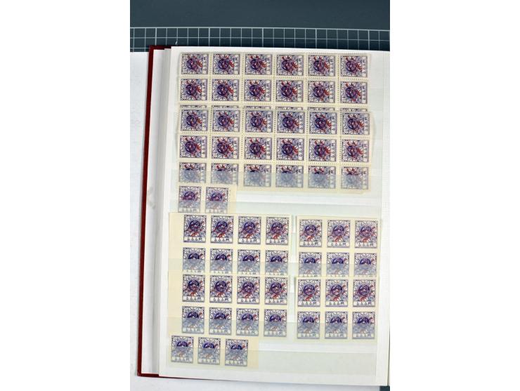 1863/1923, umfangreiche ungebrauchte/postfrische und gestempelte Sammlung mit einigen Briefen, dabei Gebührenmarken, Wenden, 