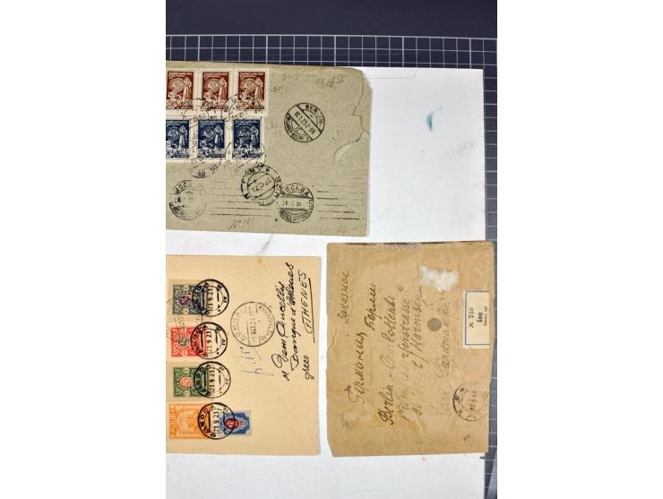 1863/1923, umfangreiche ungebrauchte/postfrische und gestempelte Sammlung mit einigen Briefen, dabei Gebührenmarken, Wenden, 
