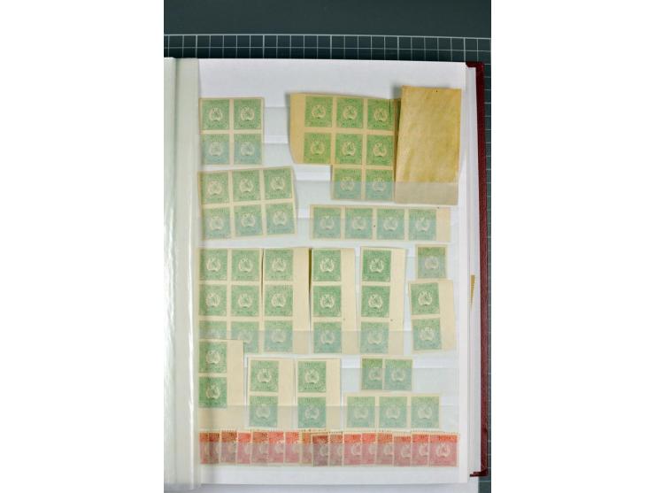 1863/1923, umfangreiche ungebrauchte/postfrische und gestempelte Sammlung mit einigen Briefen, dabei Gebührenmarken, Wenden, 
