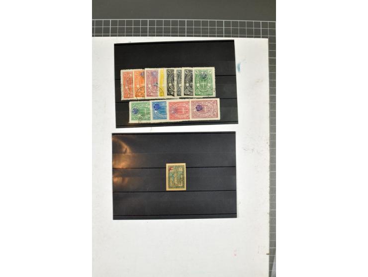 1863/1923, umfangreiche ungebrauchte/postfrische und gestempelte Sammlung mit einigen Briefen, dabei Gebührenmarken, Wenden, 