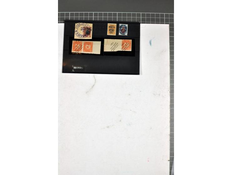 1863/1923, umfangreiche ungebrauchte/postfrische und gestempelte Sammlung mit einigen Briefen, dabei Gebührenmarken, Wenden, 