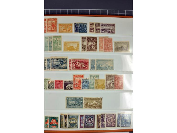 1863/1923, umfangreiche ungebrauchte/postfrische und gestempelte Sammlung mit einigen Briefen, dabei Gebührenmarken, Wenden, 