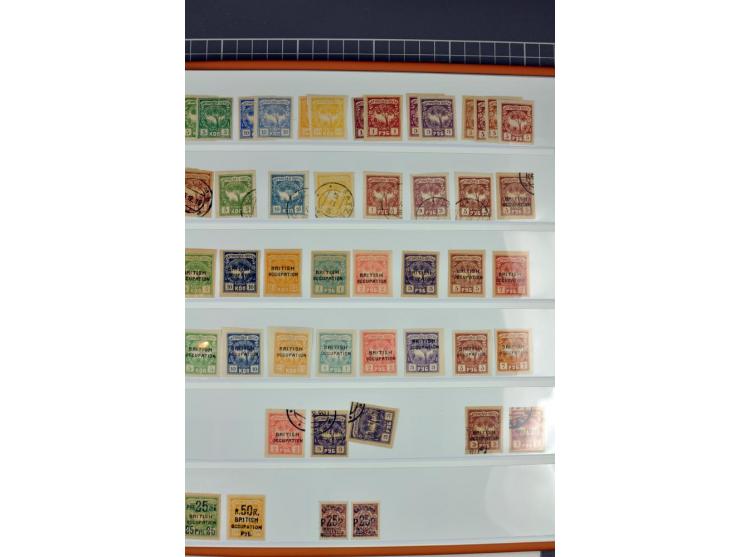 1863/1923, umfangreiche ungebrauchte/postfrische und gestempelte Sammlung mit einigen Briefen, dabei Gebührenmarken, Wenden, 
