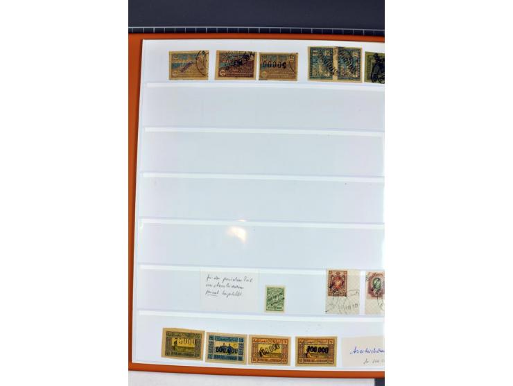 1863/1923, umfangreiche ungebrauchte/postfrische und gestempelte Sammlung mit einigen Briefen, dabei Gebührenmarken, Wenden, 