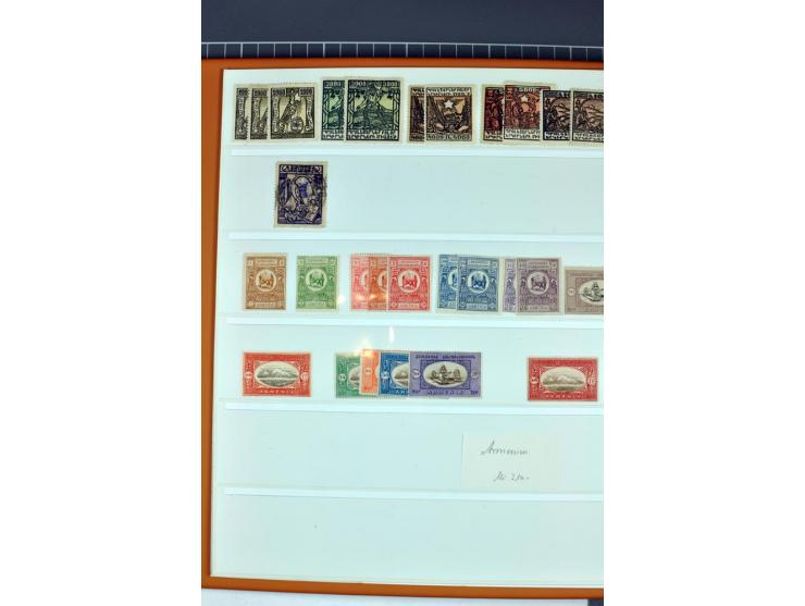 1863/1923, umfangreiche ungebrauchte/postfrische und gestempelte Sammlung mit einigen Briefen, dabei Gebührenmarken, Wenden, 