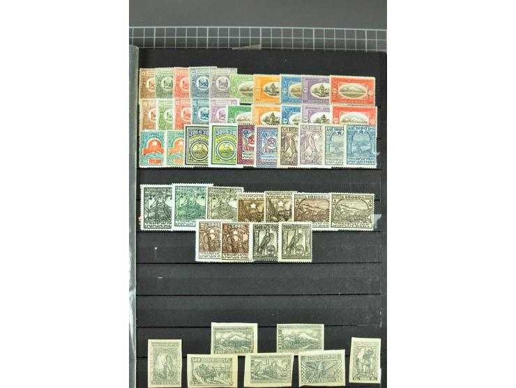1863/1923, umfangreiche ungebrauchte/postfrische und gestempelte Sammlung mit einigen Briefen, dabei Gebührenmarken, Wenden, 