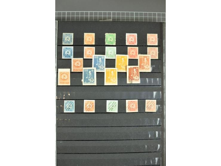 1863/1923, umfangreiche ungebrauchte/postfrische und gestempelte Sammlung mit einigen Briefen, dabei Gebührenmarken, Wenden, 