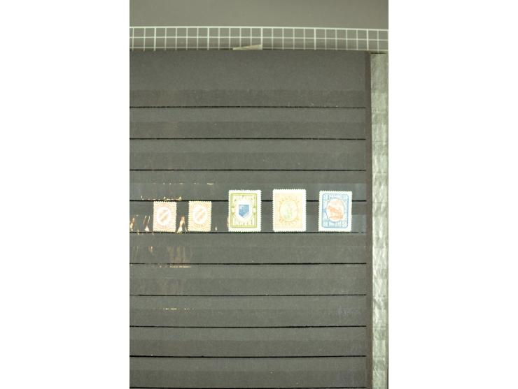 1863/1923, umfangreiche ungebrauchte/postfrische und gestempelte Sammlung mit einigen Briefen, dabei Gebührenmarken, Wenden, 