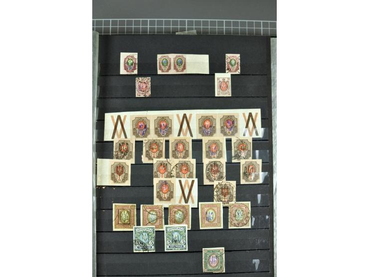 1863/1923, umfangreiche ungebrauchte/postfrische und gestempelte Sammlung mit einigen Briefen, dabei Gebührenmarken, Wenden, 