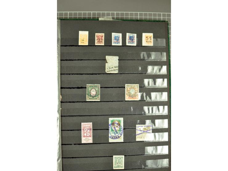 1863/1923, umfangreiche ungebrauchte/postfrische und gestempelte Sammlung mit einigen Briefen, dabei Gebührenmarken, Wenden, 