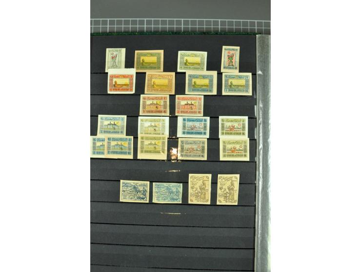1863/1923, umfangreiche ungebrauchte/postfrische und gestempelte Sammlung mit einigen Briefen, dabei Gebührenmarken, Wenden, 