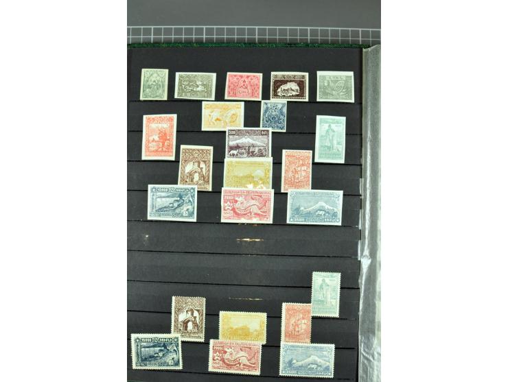 1863/1923, umfangreiche ungebrauchte/postfrische und gestempelte Sammlung mit einigen Briefen, dabei Gebührenmarken, Wenden, 