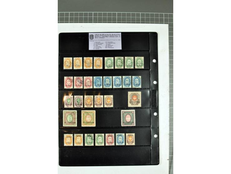 1863/1923, umfangreiche ungebrauchte/postfrische und gestempelte Sammlung mit einigen Briefen, dabei Gebührenmarken, Wenden, 