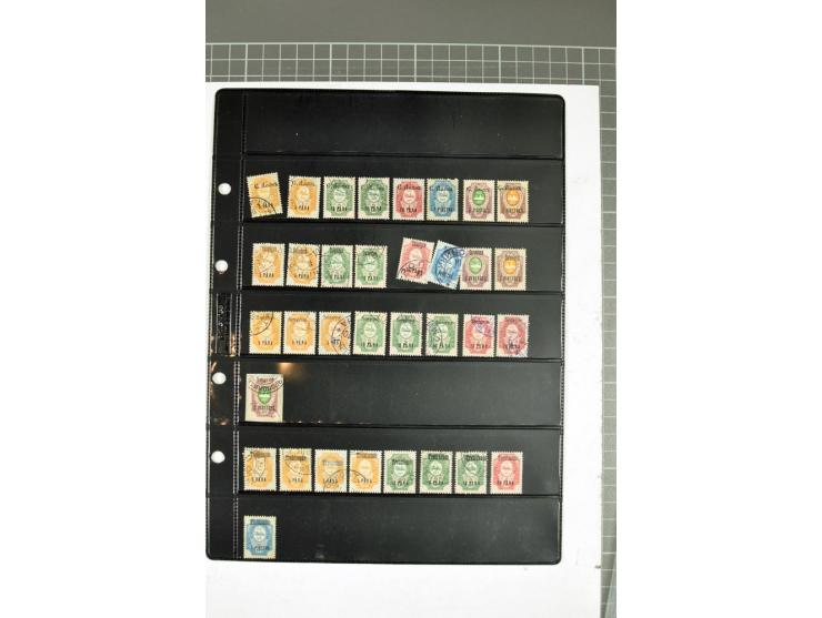1863/1923, umfangreiche ungebrauchte/postfrische und gestempelte Sammlung mit einigen Briefen, dabei Gebührenmarken, Wenden, 