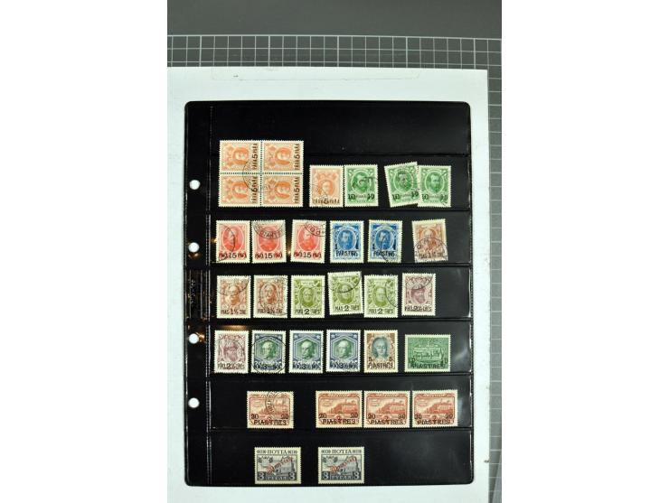 1863/1923, umfangreiche ungebrauchte/postfrische und gestempelte Sammlung mit einigen Briefen, dabei Gebührenmarken, Wenden, 