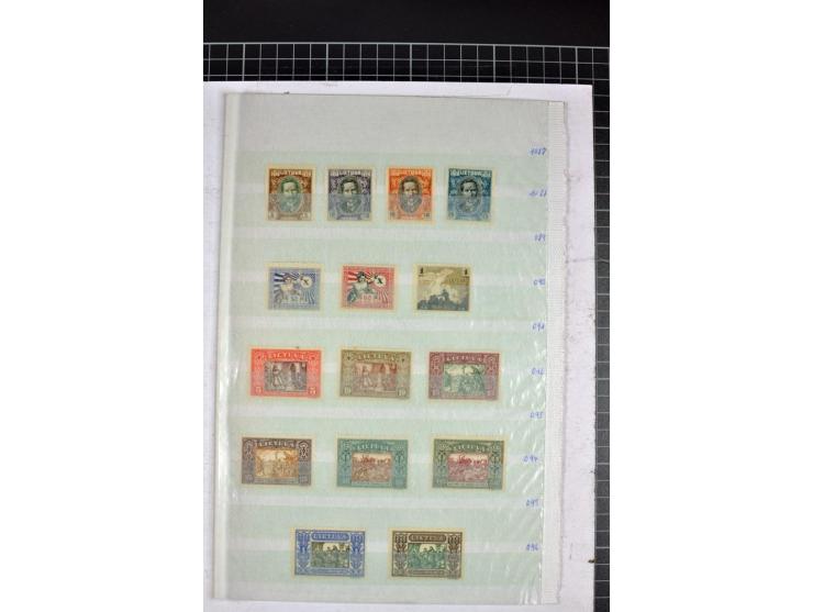 1863/1923, umfangreiche ungebrauchte/postfrische und gestempelte Sammlung mit einigen Briefen, dabei Gebührenmarken, Wenden, 