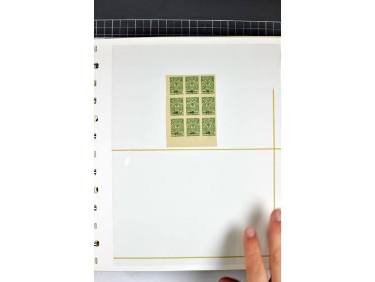1863/1923, umfangreiche ungebrauchte/postfrische und gestempelte Sammlung mit einigen Briefen, dabei Gebührenmarken, Wenden, 