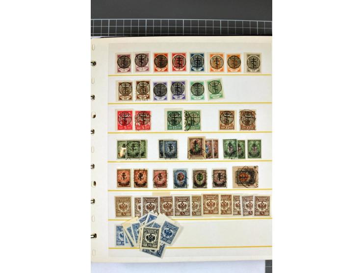1863/1923, umfangreiche ungebrauchte/postfrische und gestempelte Sammlung mit einigen Briefen, dabei Gebührenmarken, Wenden, 
