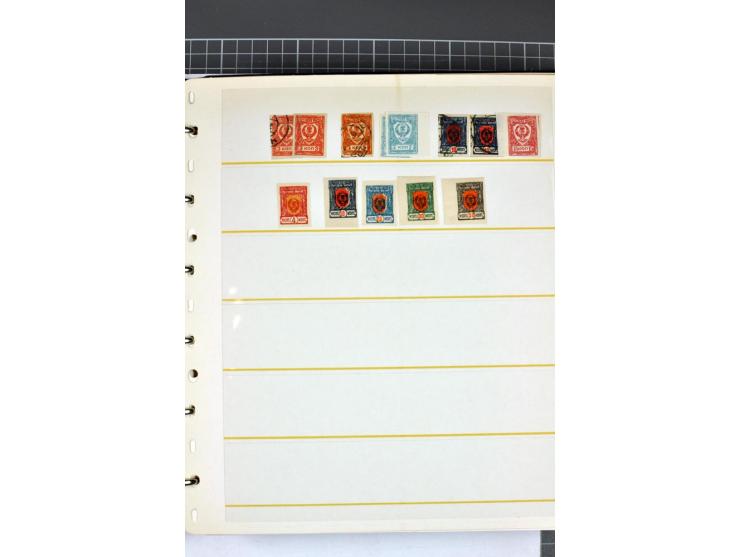 1863/1923, umfangreiche ungebrauchte/postfrische und gestempelte Sammlung mit einigen Briefen, dabei Gebührenmarken, Wenden, 