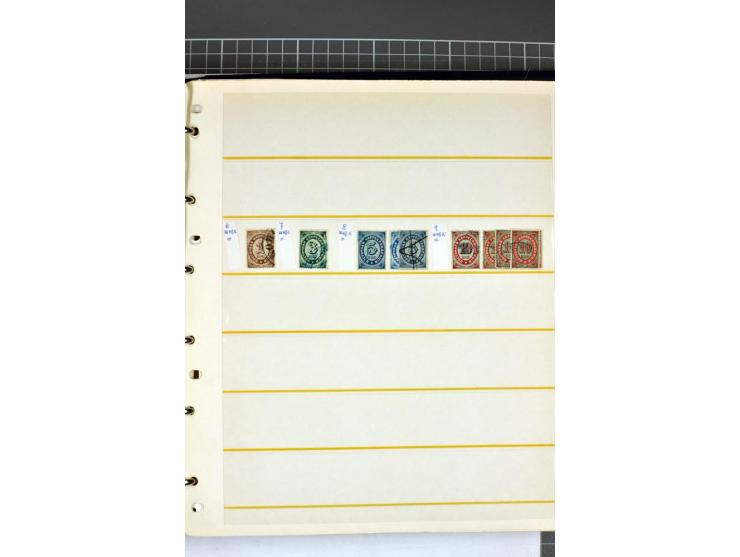 1863/1923, umfangreiche ungebrauchte/postfrische und gestempelte Sammlung mit einigen Briefen, dabei Gebührenmarken, Wenden, 