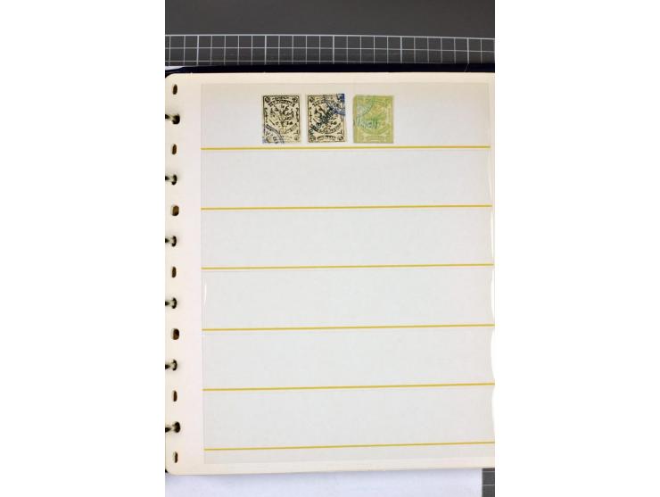 1863/1923, umfangreiche ungebrauchte/postfrische und gestempelte Sammlung mit einigen Briefen, dabei Gebührenmarken, Wenden, 