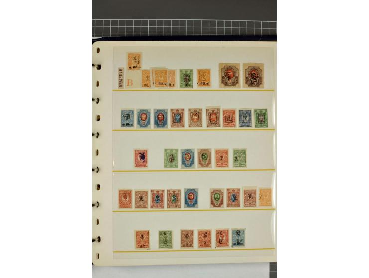 1863/1923, umfangreiche ungebrauchte/postfrische und gestempelte Sammlung mit einigen Briefen, dabei Gebührenmarken, Wenden, 
