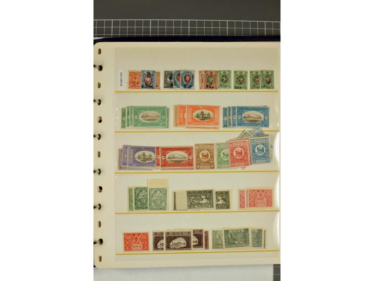 1863/1923, umfangreiche ungebrauchte/postfrische und gestempelte Sammlung mit einigen Briefen, dabei Gebührenmarken, Wenden, 