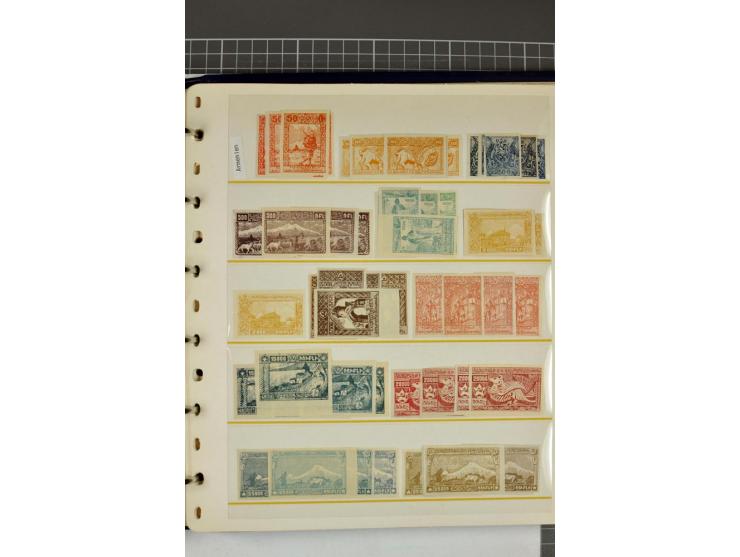1863/1923, umfangreiche ungebrauchte/postfrische und gestempelte Sammlung mit einigen Briefen, dabei Gebührenmarken, Wenden, 