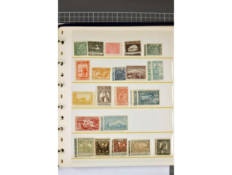 1863/1923, umfangreiche ungebrauchte/postfrische und gestempelte Sammlung mit einigen Briefen, dabei Gebührenmarken, Wenden, 