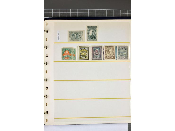 1863/1923, umfangreiche ungebrauchte/postfrische und gestempelte Sammlung mit einigen Briefen, dabei Gebührenmarken, Wenden, 