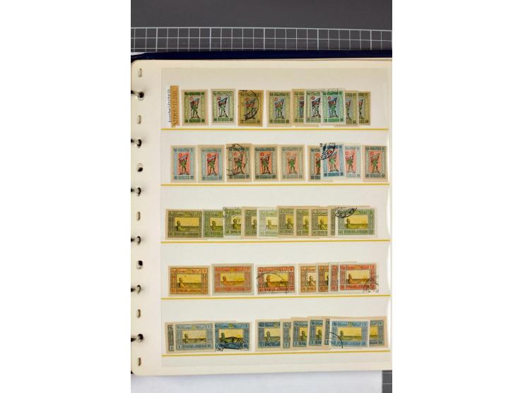 1863/1923, umfangreiche ungebrauchte/postfrische und gestempelte Sammlung mit einigen Briefen, dabei Gebührenmarken, Wenden, 