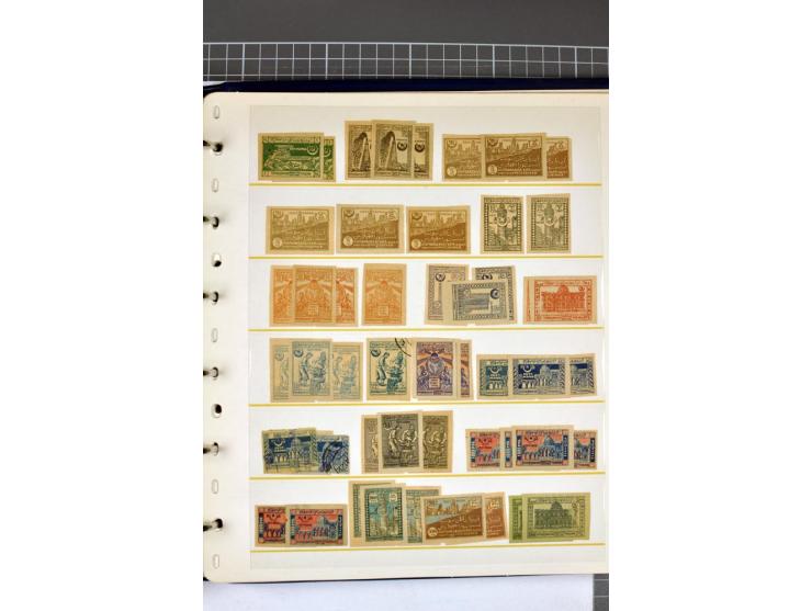 1863/1923, umfangreiche ungebrauchte/postfrische und gestempelte Sammlung mit einigen Briefen, dabei Gebührenmarken, Wenden, 