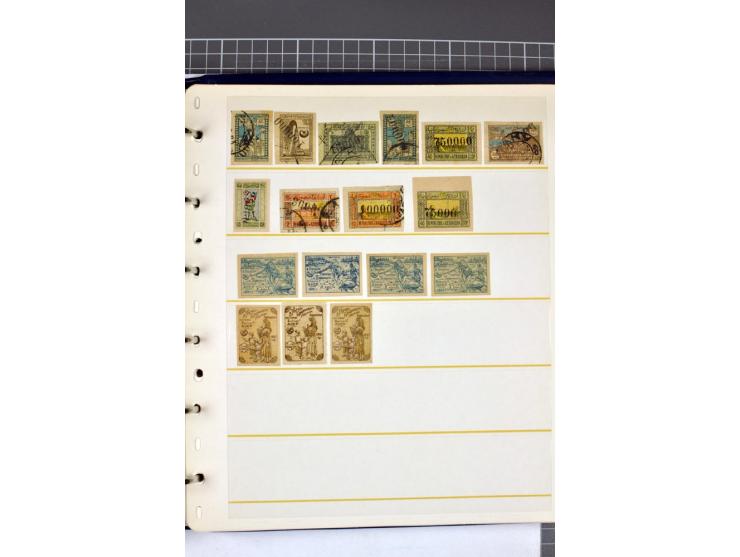 1863/1923, umfangreiche ungebrauchte/postfrische und gestempelte Sammlung mit einigen Briefen, dabei Gebührenmarken, Wenden, 